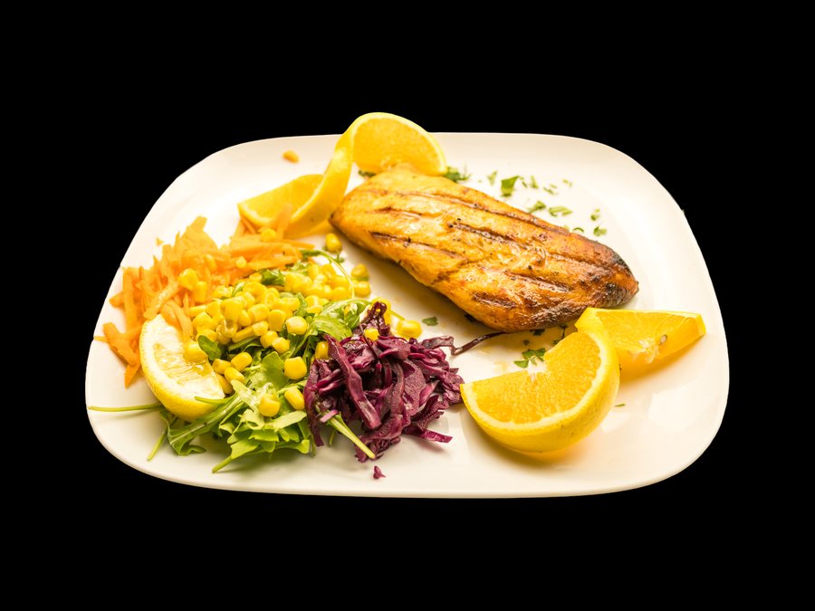 Grilled salmon